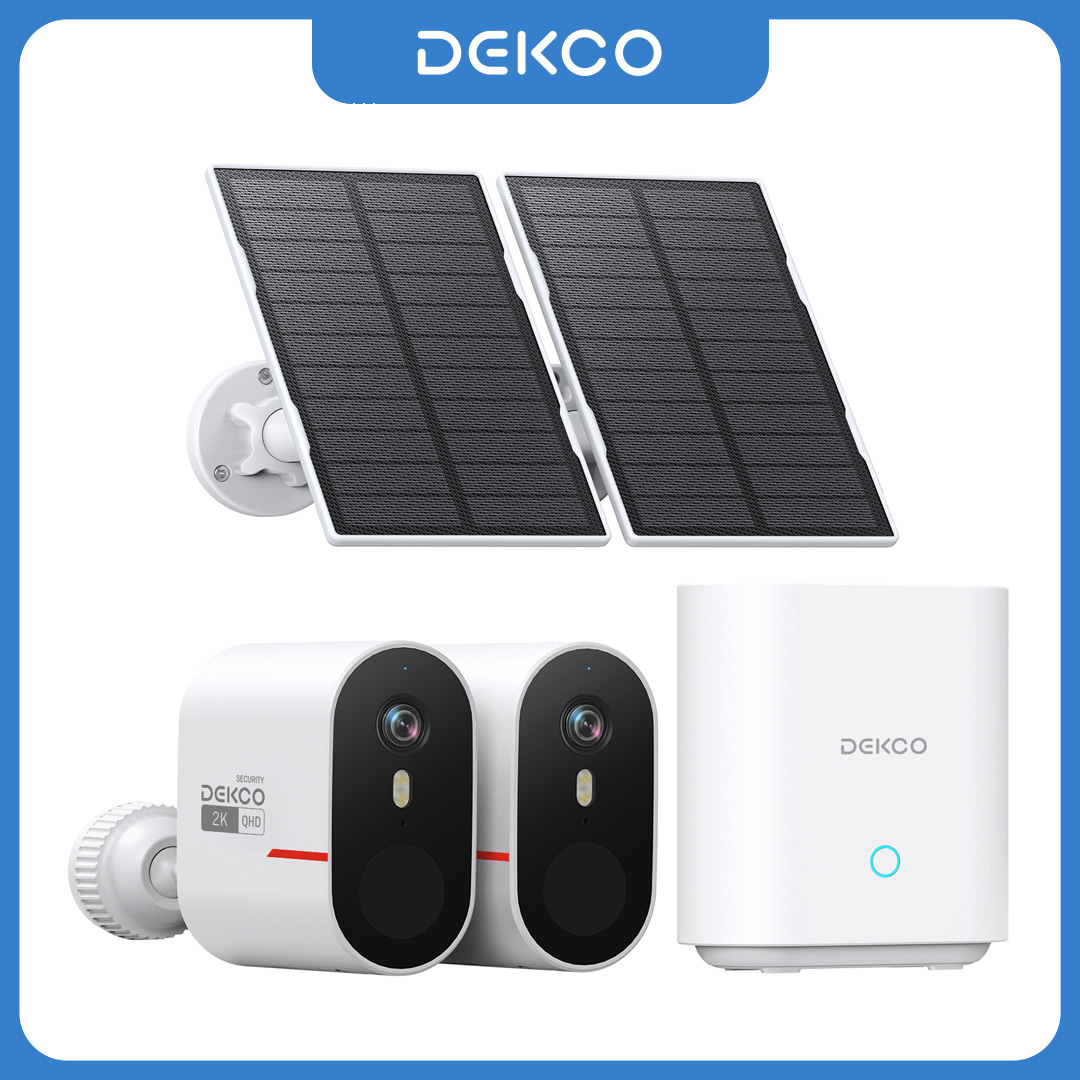 Garden Camera - Dekco 3MP WiFi Solar Camera System