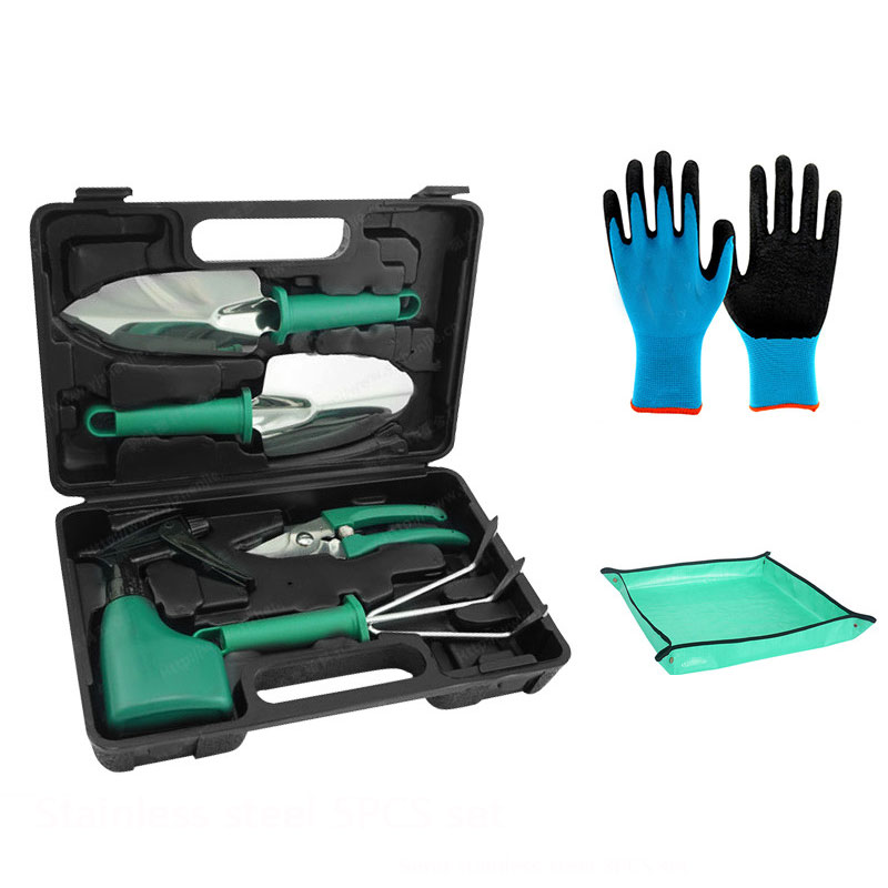Indoor Garden Kit - Zestaw narzędzi ogrodniczych ze stali nierdzewnej,