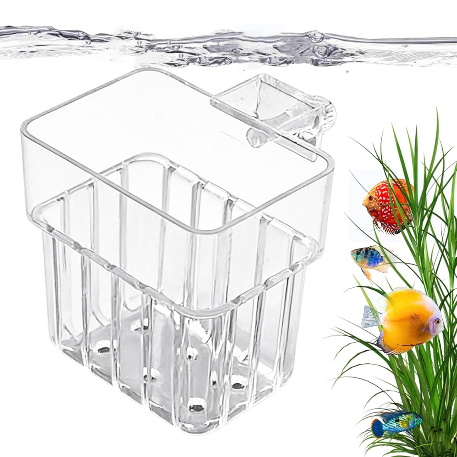 Hydroponic Grow Pod - Przezroczysty wiszący kwietnik do akwarium, uchwyt