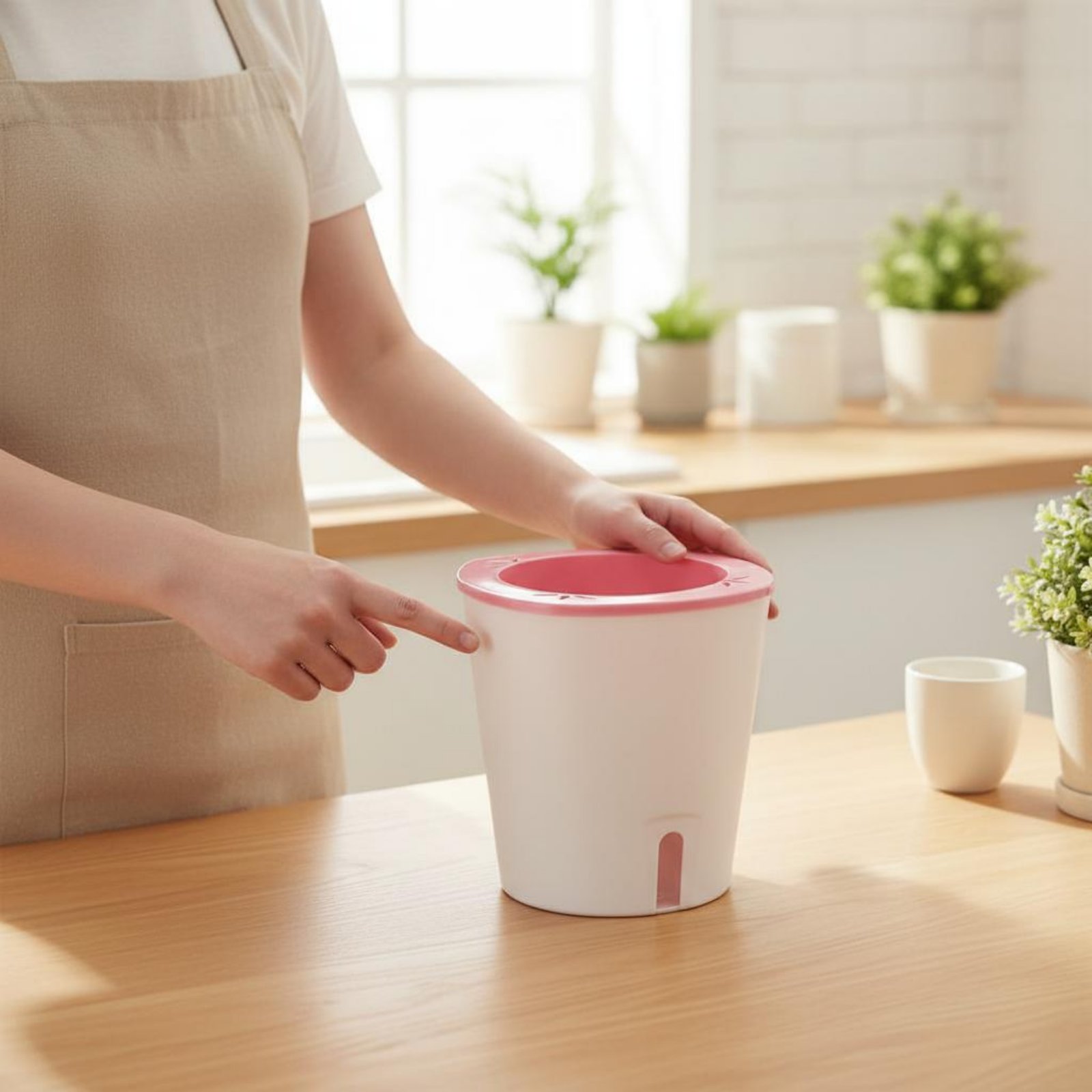 Self Watering Planter - Samonawadniająca doniczka duża, doniczka z zbiornikiem