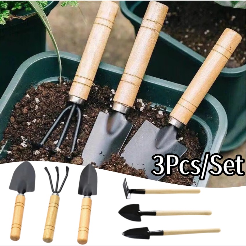 Indoor Garden Kit - 3 szt./zestaw Mini Zestaw Narzędzi Ogrodniczych