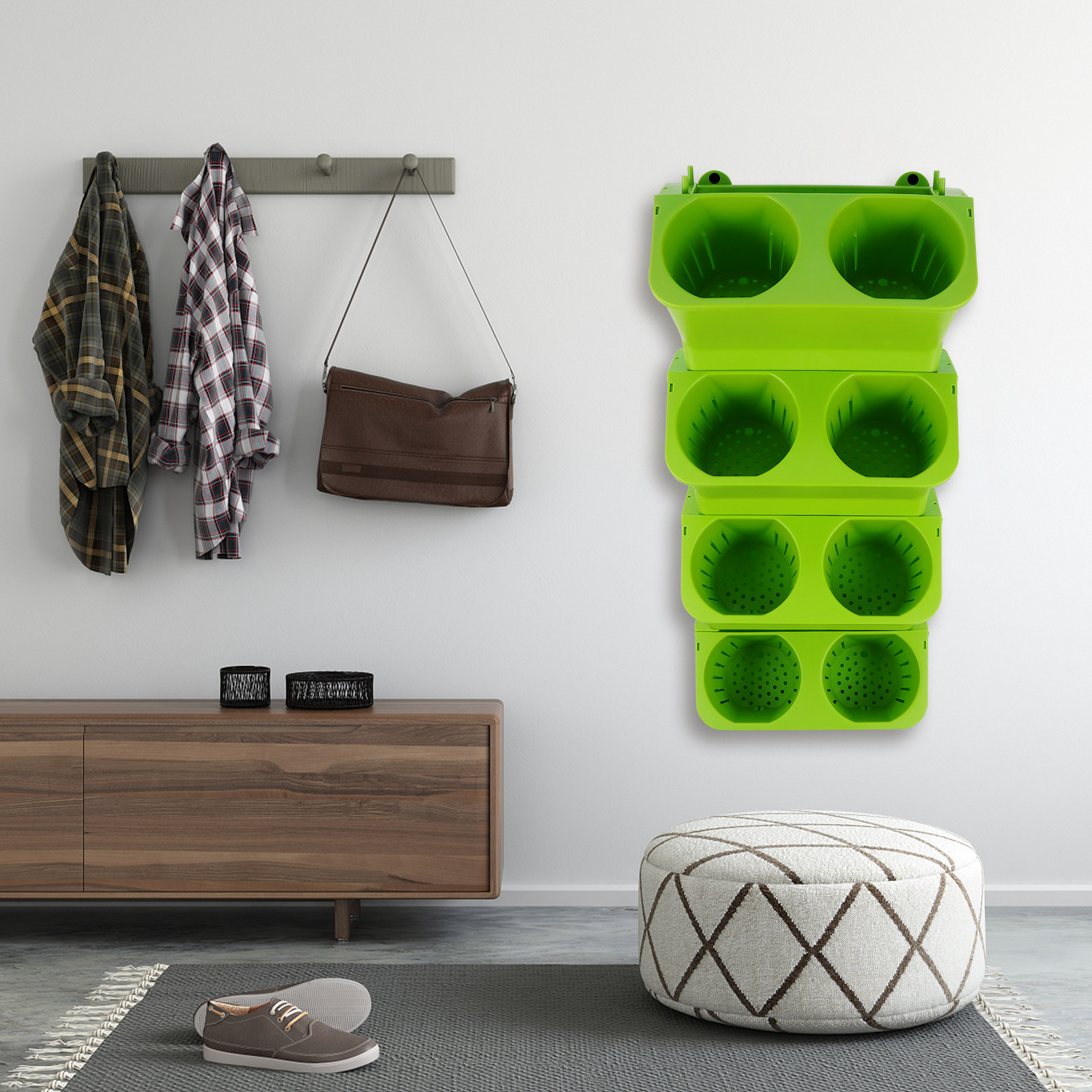 Zestaw 4 pionowych doniczek śc – Self Watering Planter recenzja i cena