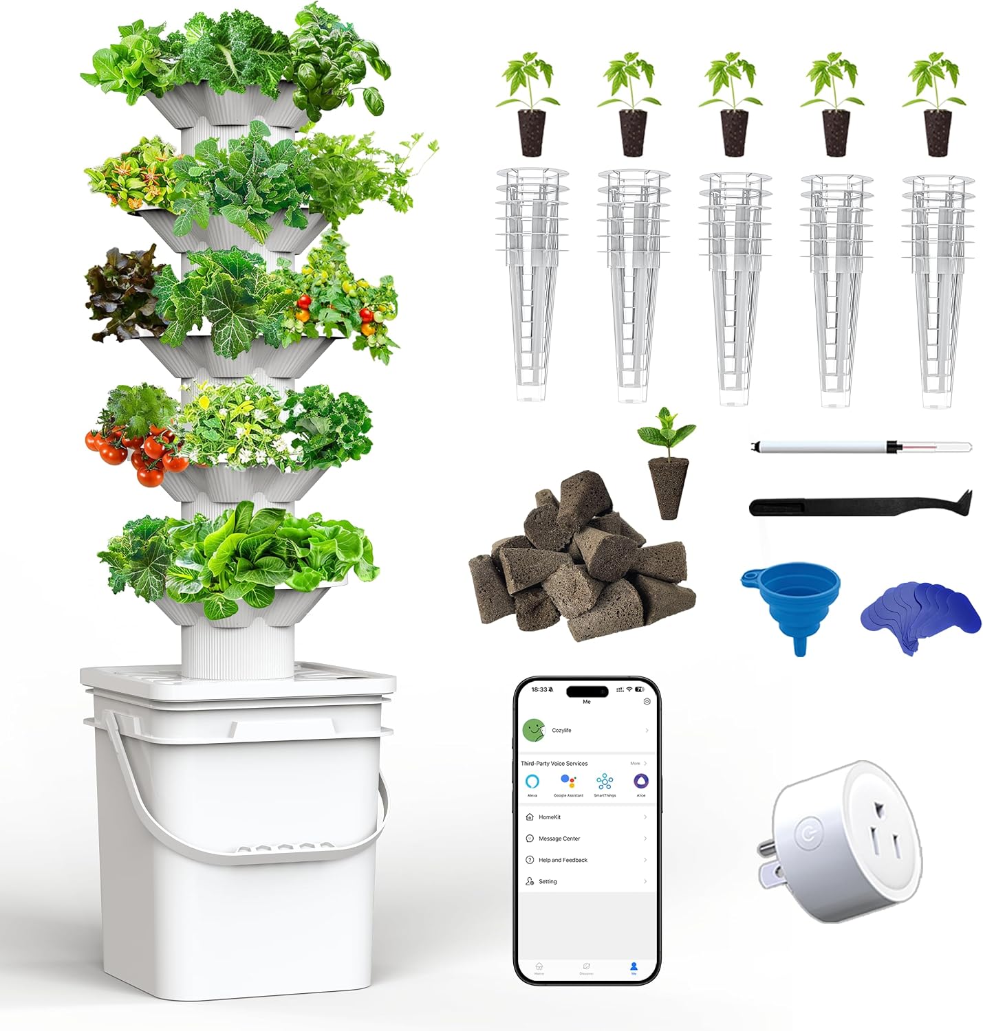 Zestaw do uprawy hydroponiczne – Hydroponic Tower recenzja i cena