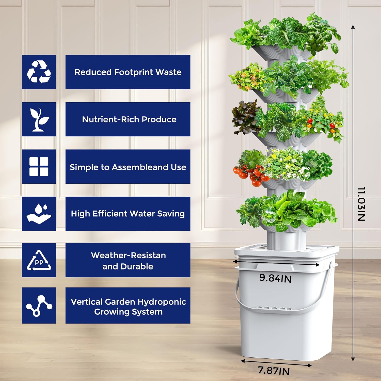 Zestaw do uprawy hydroponiczne – Hydroponic Tower recenzja i cena