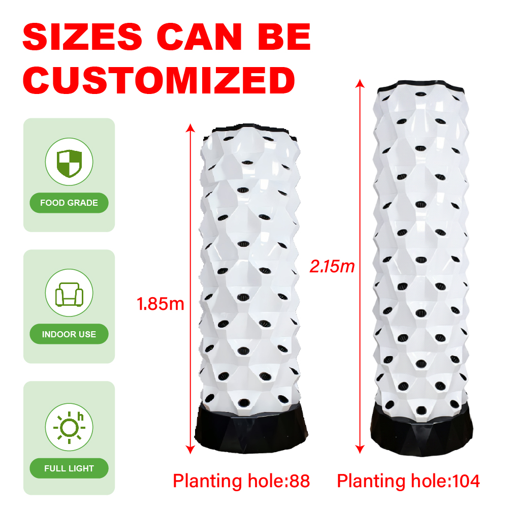Nowoczesny, 30-litrowy, plasti – Hydroponic Tower recenzja i cena