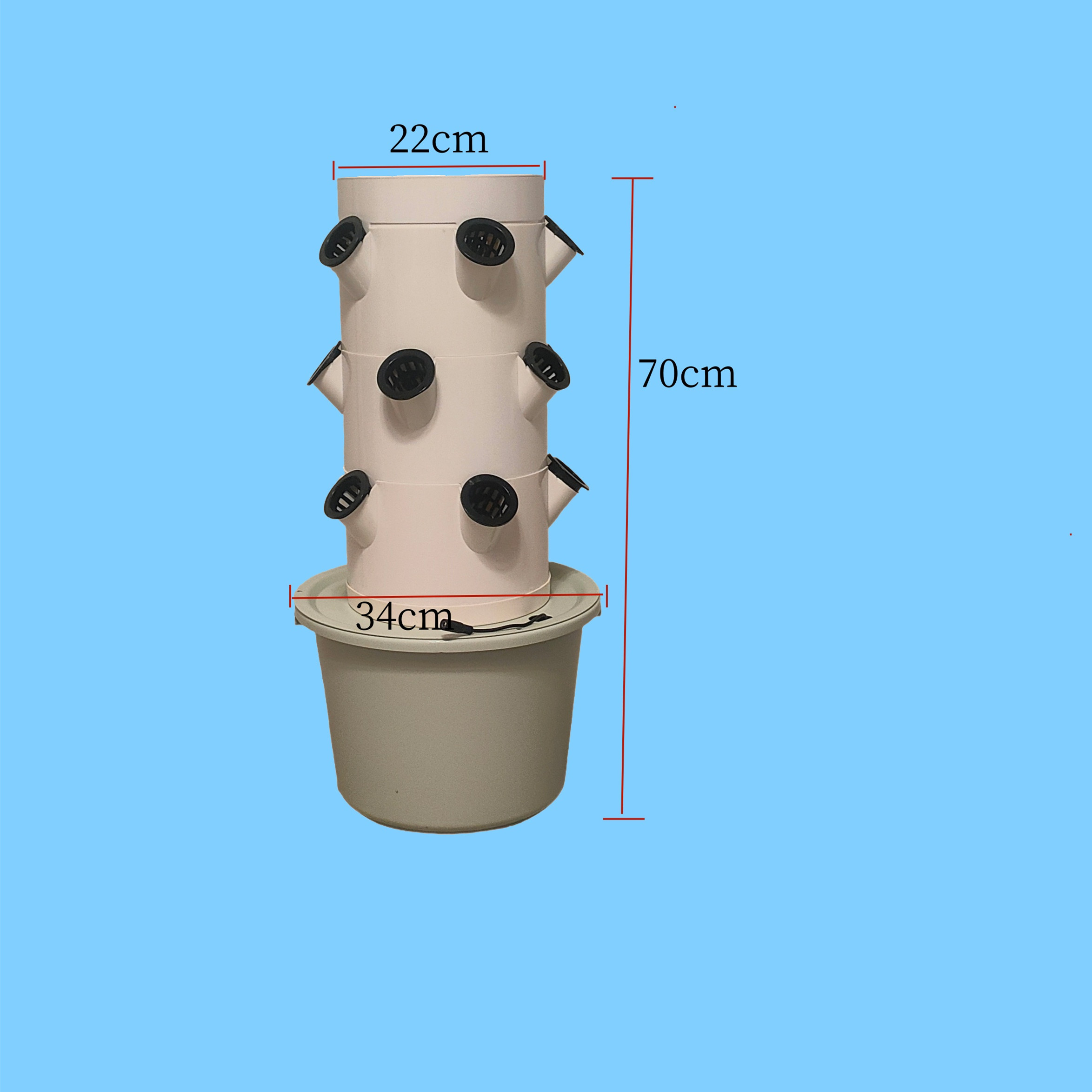 Pionowy system hydroponiczny d – Hydroponic Tower recenzja i cena